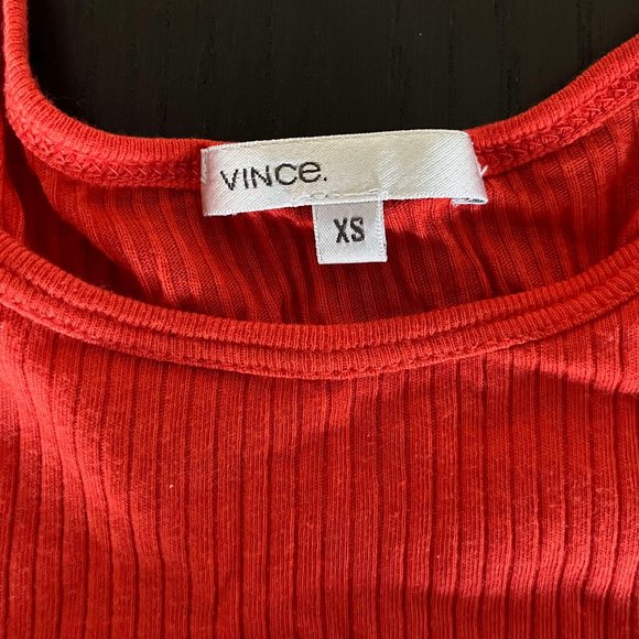 Orange-red Vince tank top XS - Picture 2 of 2